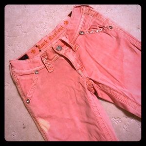Acid Washed Pink Rock Revival Jeans